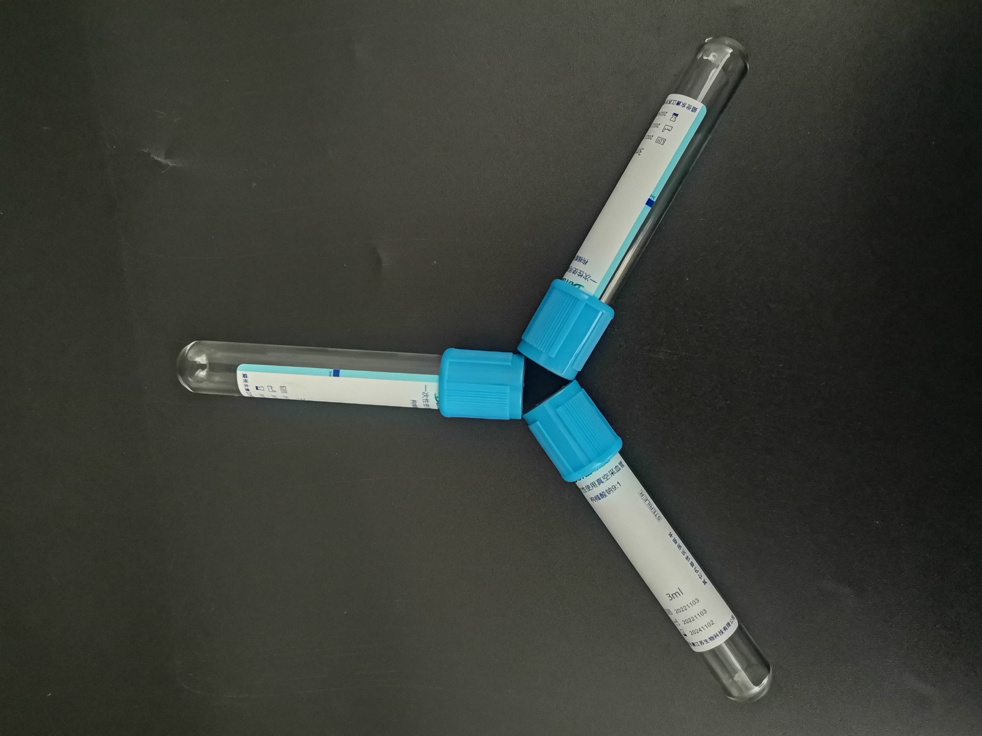 Blue Cap Disposable Medical Sterile Vacuum Blood Collection Sodium Citrate Blood Coagulant Tube