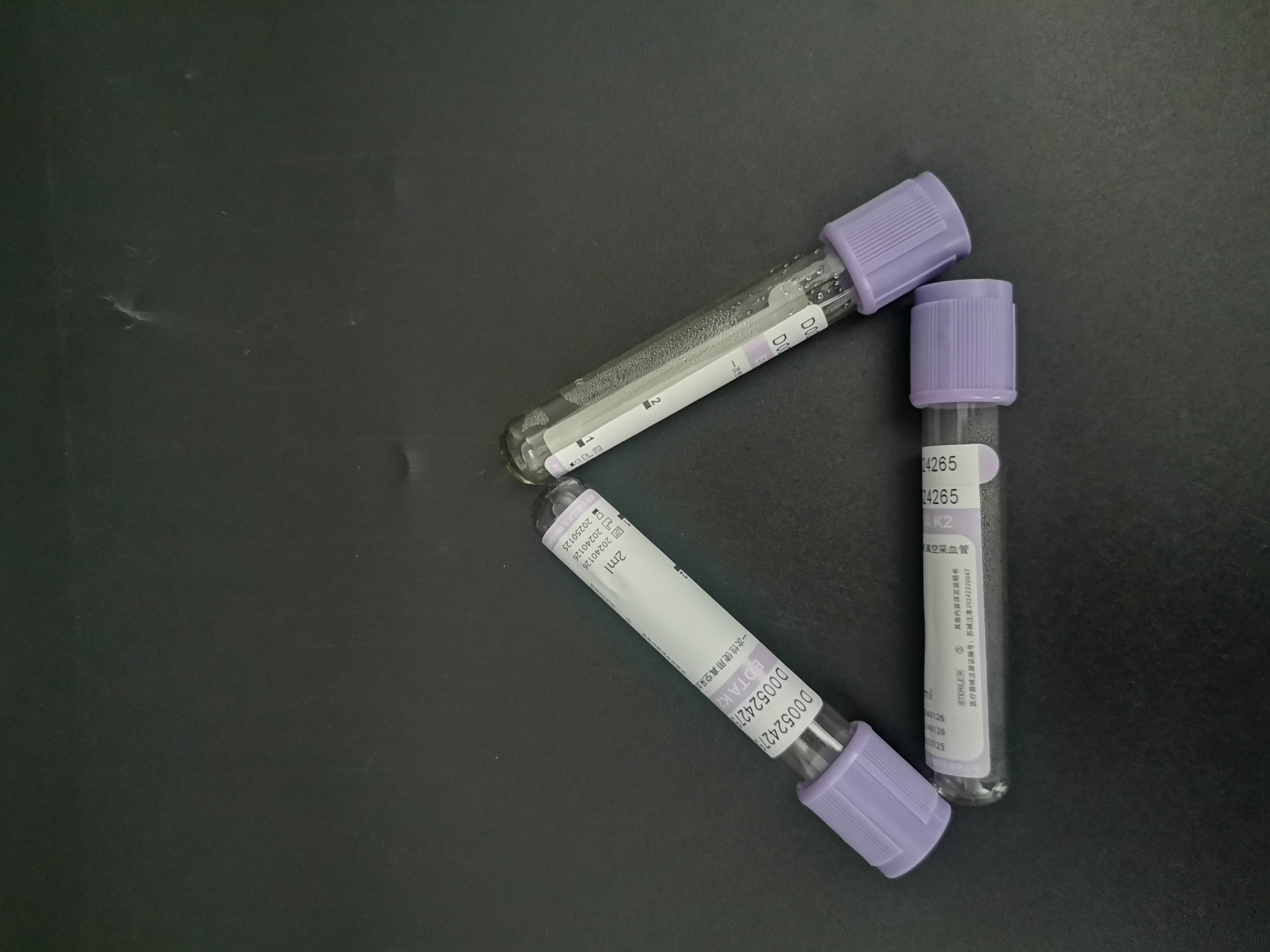 Purple Cap Disposable Blood Routine Tube EDTAK2 Blood Collection Tube 